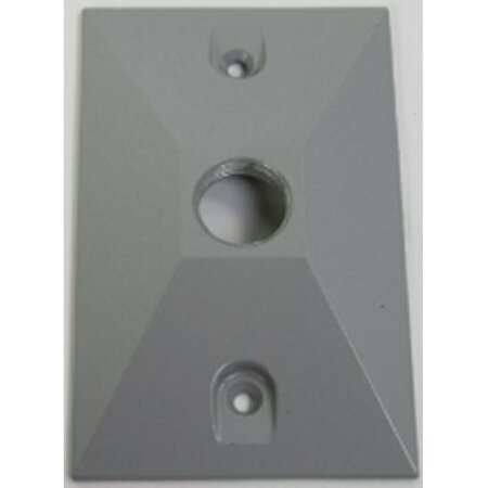 GREENFIELD Electrical Box Cover, 1 Gang, Rectangular C1SPS